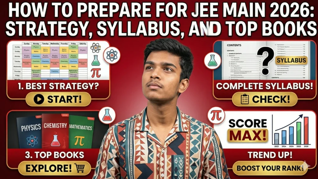 How to Prepare for JEE Main 2026 Strategy, Syllabus, and Top Books