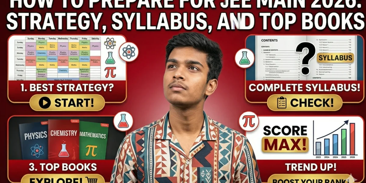 How to Prepare for JEE Main 2026 Strategy, Syllabus, and Top Books