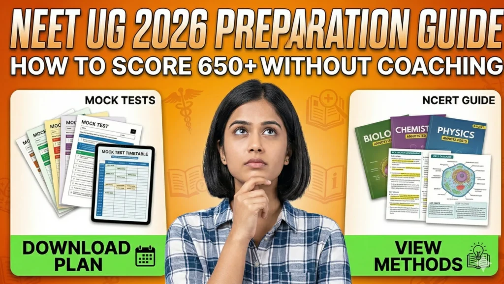 NEET UG 2026 Preparation Guide How to Score 650+ Without Coaching