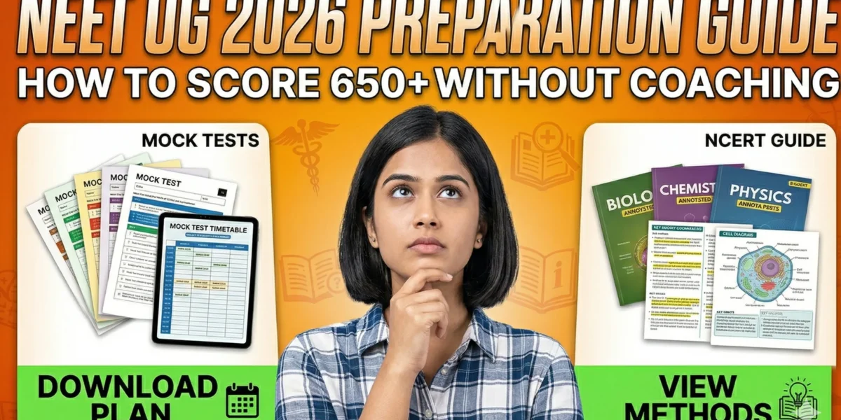 NEET UG 2026 Preparation Guide How to Score 650+ Without Coaching