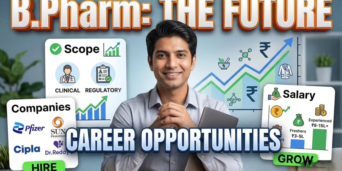 Career Opportunities After B.Pharm Scope, Salary, and Top Companies