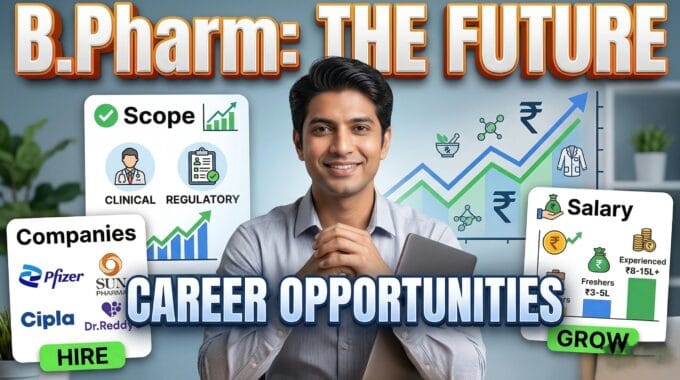 Career Opportunities After B.Pharm Scope, Salary, and Top Companies