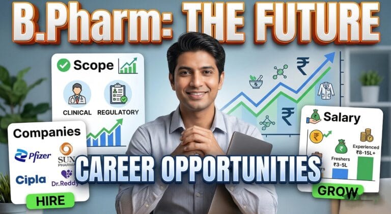 Career Opportunities After B.Pharm Scope, Salary, and Top Companies