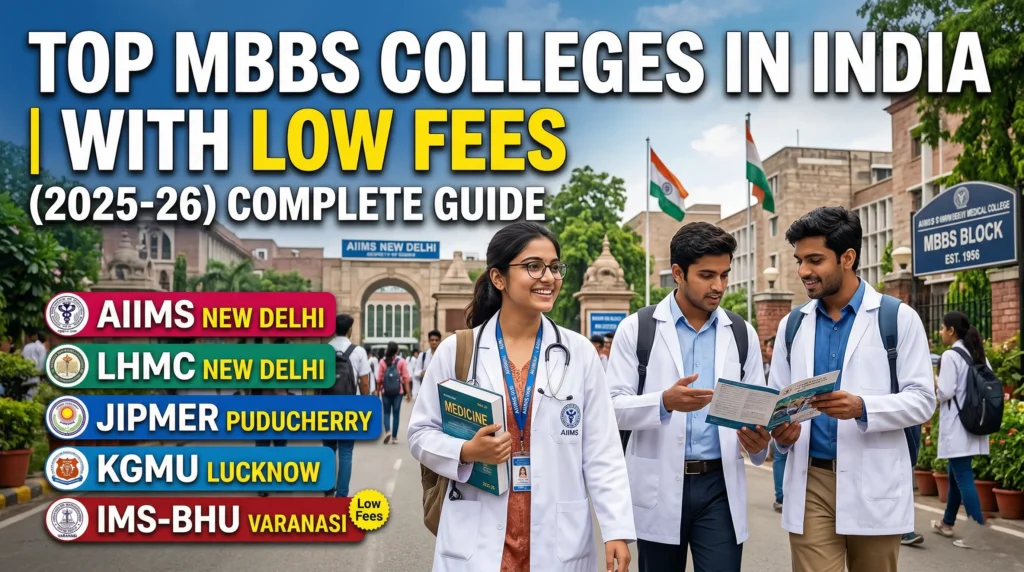 Top MBBS Colleges in India with Low Fees (2025–26)