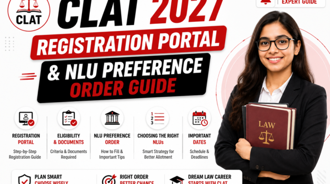 CLAT 2027 Registration Portal & NLU Preference Order Guide