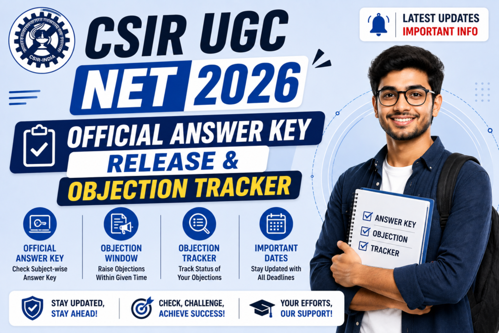 CSIR UGC NET 2026 Official Answer Key Release & Objection Tracker