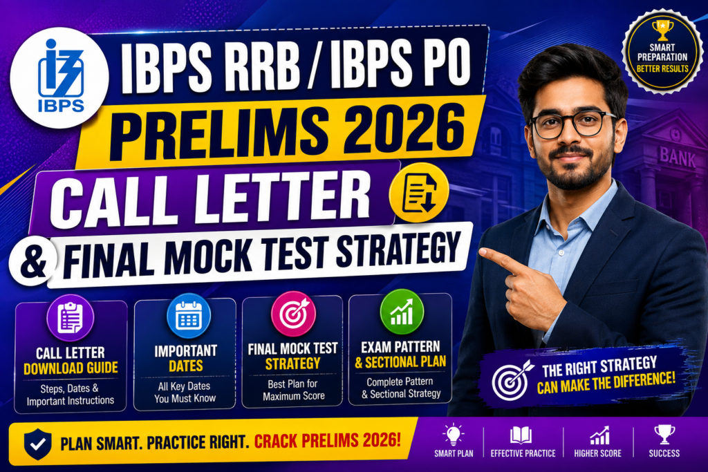 IBPS RRB IBPS PO Prelims 2026 Call Letter & Final Mock Test Strategy